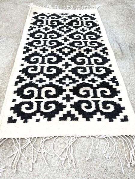 オアハカ サポテックラグ ウールラグ タペテ 絨毯 ラグ- メキシコ雑貨