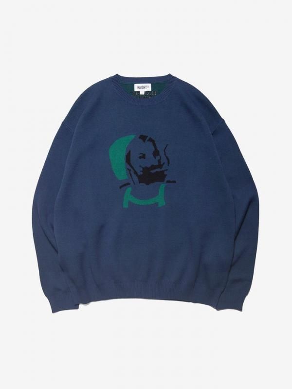 HAIGHT/ヘイト/ZZ UNCLE SWEATER/ニットセーター/NAVY - EMILIANO