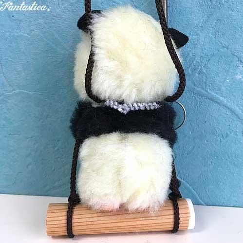 昭和レトロ】モンチッチ風パンダ・マスコット・キーチェーン サンエー