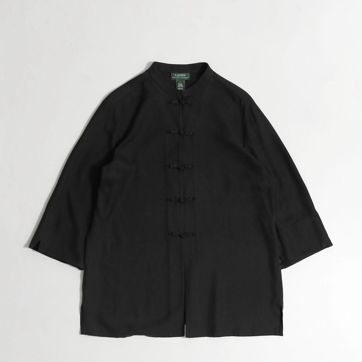 レディース] ラルフローレン ビッグシルエット シルク チャイナシャツ