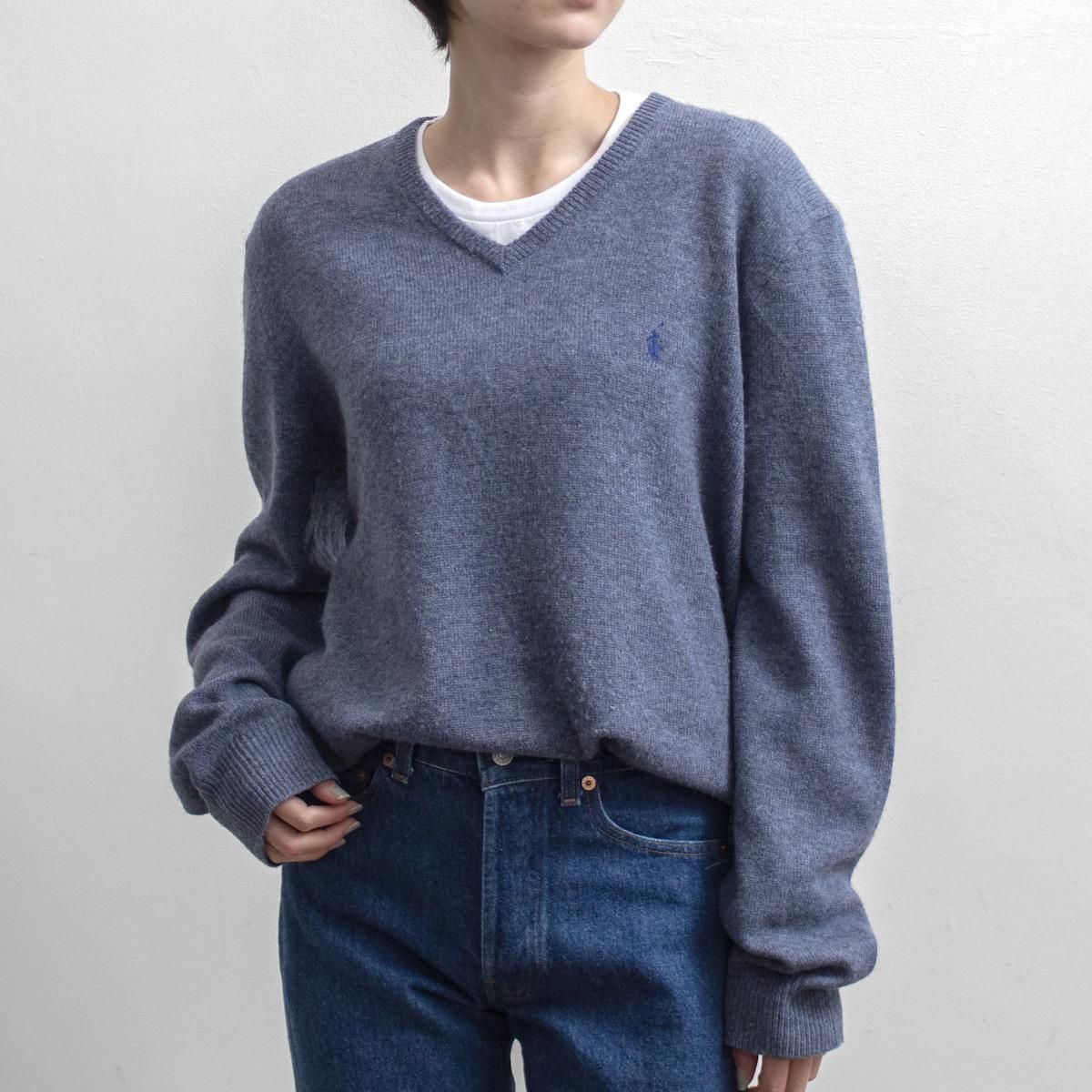 Ralph Lauren RRL グレー Vネックニット usa製 Ralph Lauren RRL