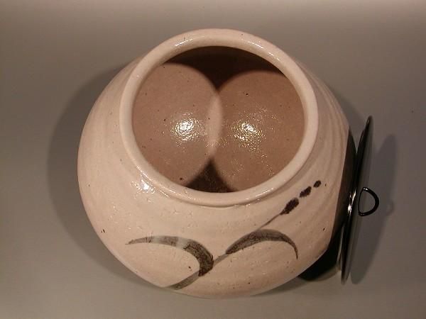 茶道具 水指 絵唐津、 十二代 武村利左衛門作、共箱 新品。- 茶道具