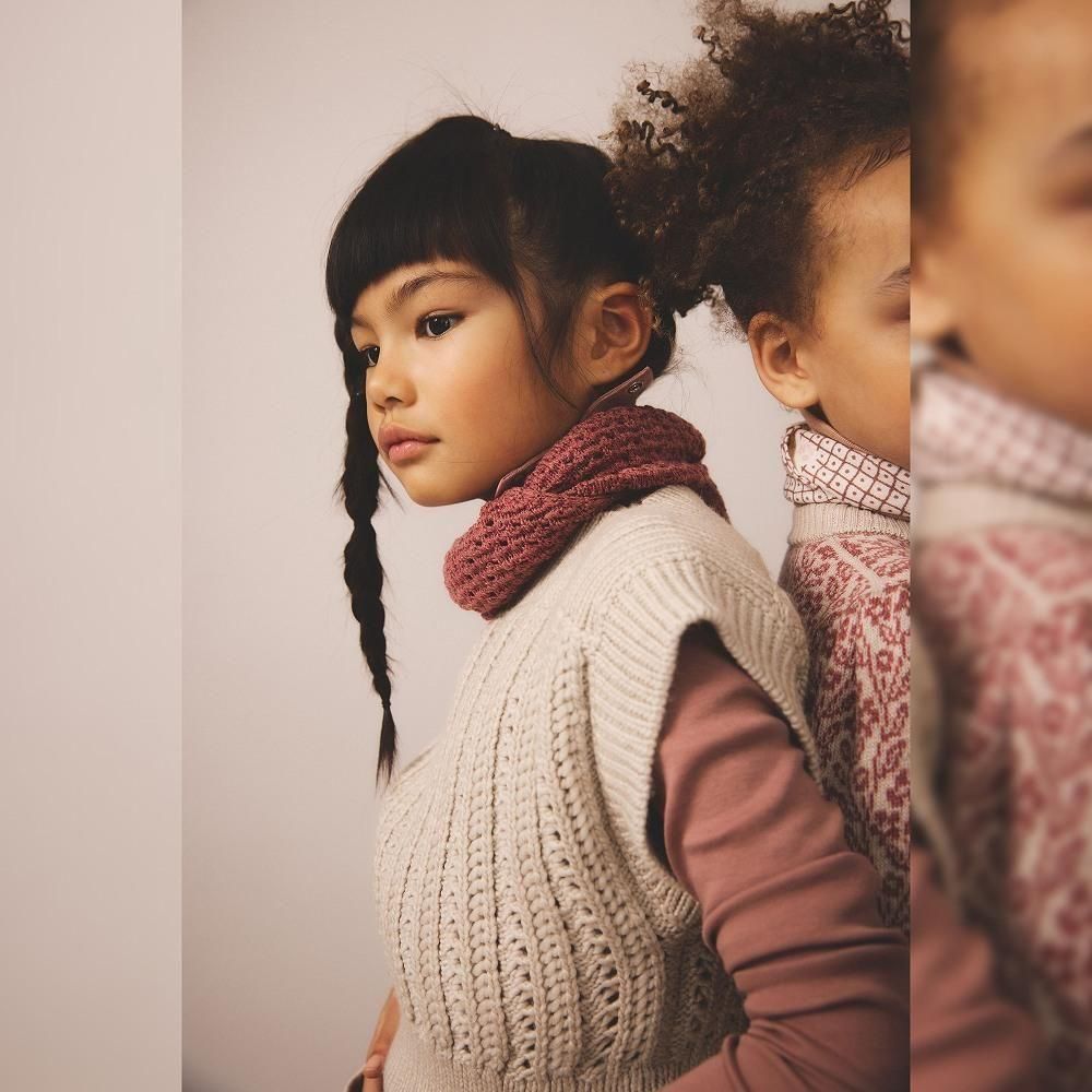 Soor Ploom キッズタートルネック / Long Sleeve Snap Turtleneck