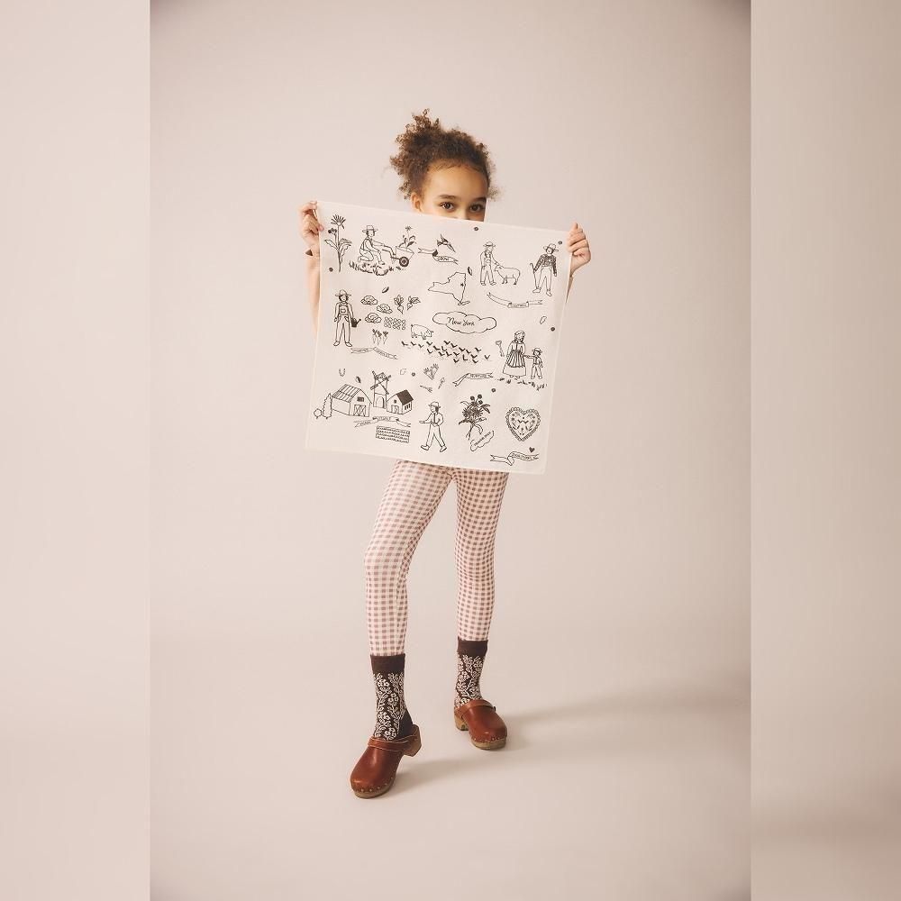 Soor Ploom キッズレギンス / Stretch Legging - Gingham Print