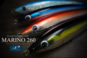 お一人様一個まで】D-CLAW/MARINO260mm-150g【WOOD MODEL】 - Blue