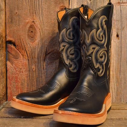 Rios of Mercedes Roper Boots 【HorseButt BLACK】[2077N] - MUSHMANS