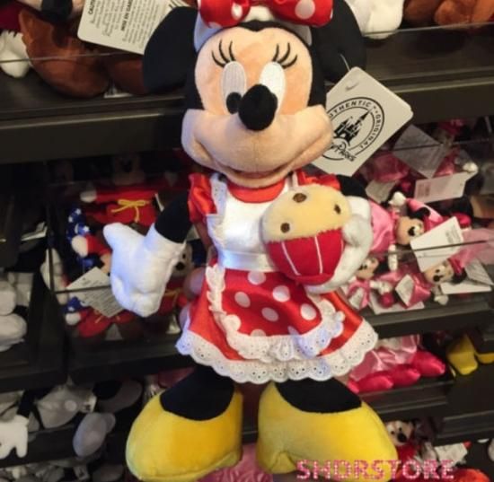 上海ディズニー ミニーマウス シェフ ケーキ ぬいぐるみ - ディズニー