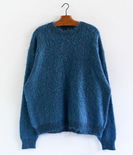 YOKE BRUSHED MOHAIR SWEATER [PEACOCK] - Fresh Service NECESSARY or