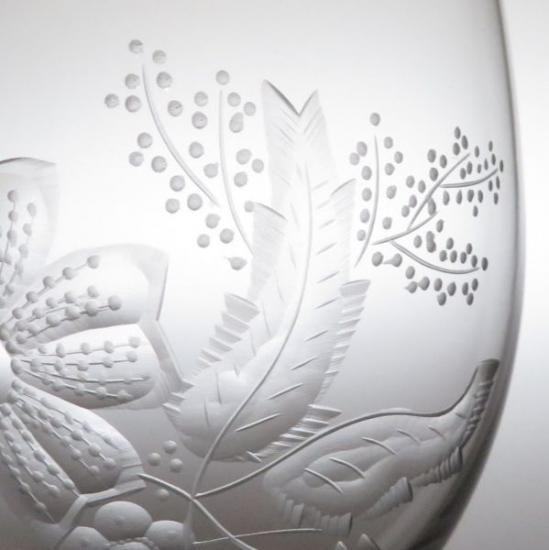 マイセンクリスタル グラス ○ フラワー エングレーヴィング 花柄