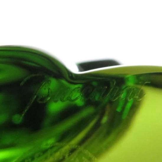 バカラ フィギュリン ○ クローバー 緑 グリーン 置物 クリスタル 6cm