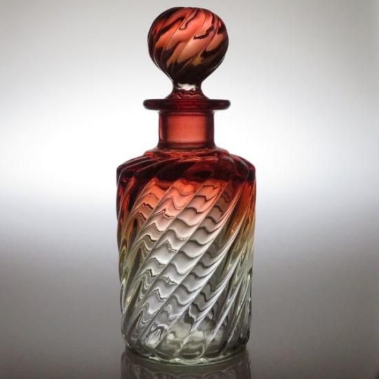 オールド バカラ 香水瓶 ○ バンブーローズ パフュームボトル 19cm