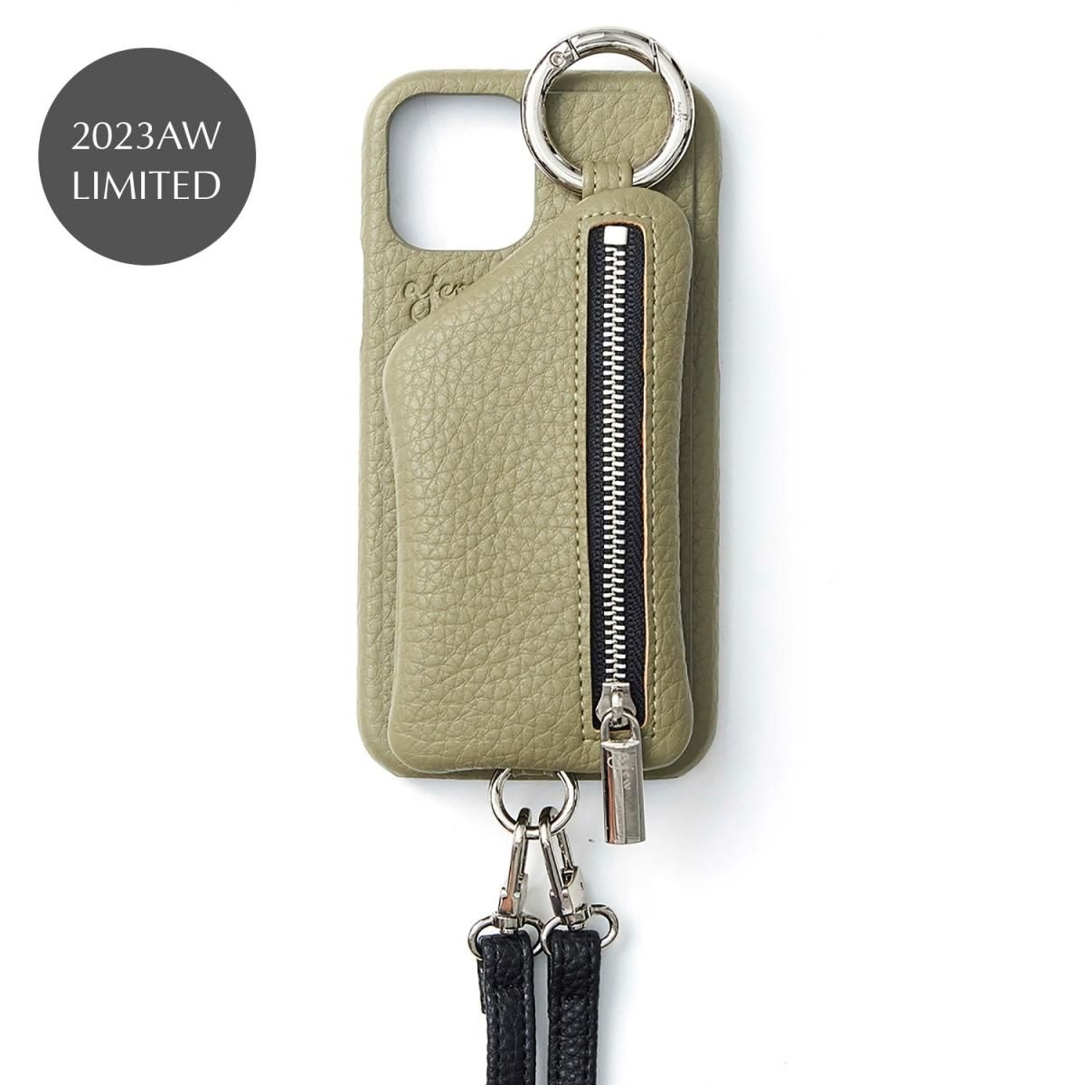 cadenas zipphone case | iPhone12.12Pro共通対応 / moss green - ajew