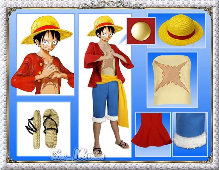 ワンピース ルフィ 2年後 コスプレ衣装