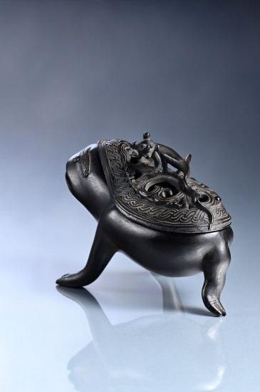 銅 香炉 三足の蛙 - 清課堂オンラインストア