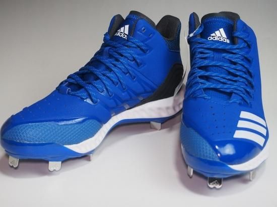 ○adidas アディダス Icon Bounce○野球スパイク 金具メタル○青