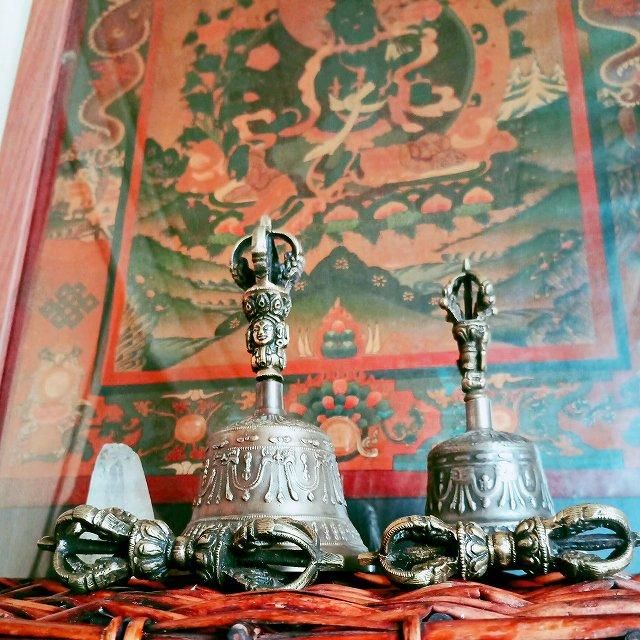 チベタン ベル＆ドルジェ set 中 ハイクオリティ チベット密教法具