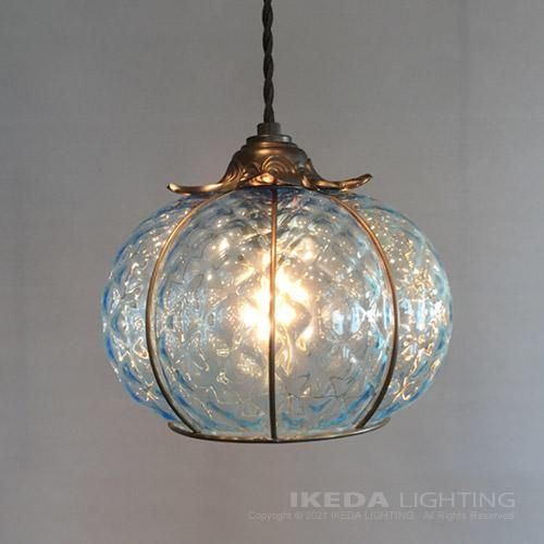 インポート ムラノガラス ペンダント（ブルー） ｜ イケダセレクション