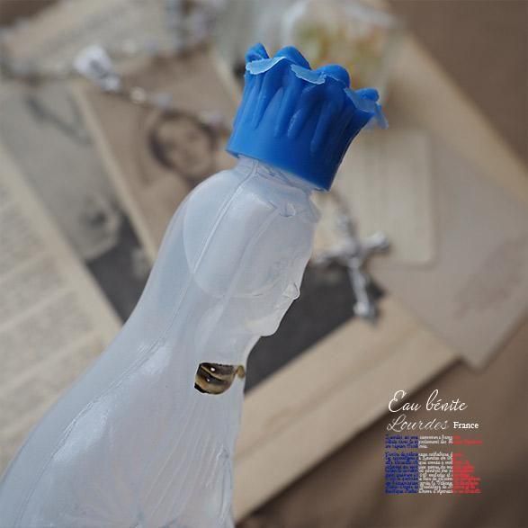 フランス直輸入】フランス ルルドの聖水入り 聖母マリア像ボトル 大型