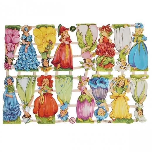 ドイツ クロモス【M】(花の妖精) - スクラップブッキング・コラージュ