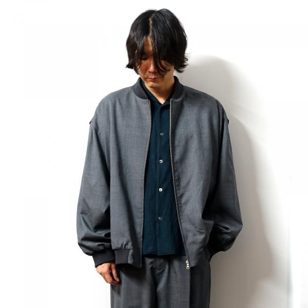 URU(ウル)/ZIP UP OVER BLOUSON/M.GRAY 通販 取り扱い-CONCRETE RIVER