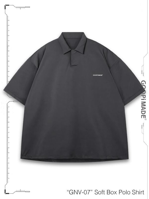GOOPiMADE - “GNV-07“ Soft Box Polo Shirt - SHINKIROU1.0