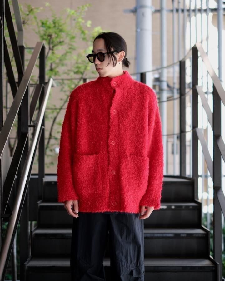 Massive Mohair Cardigan red - IDIOME | ONLINE SHOP 熊本のセレクト