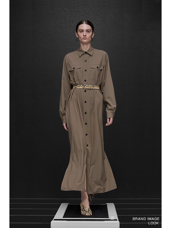 TROPICAL SHIRT DRESS-トロピカルシャツドレス-HYKE（ハイク）通販| st