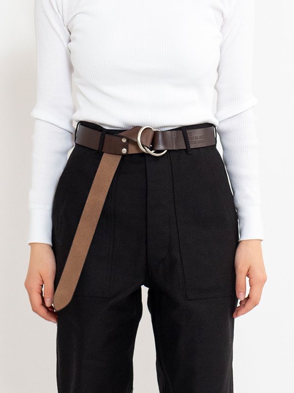 LEATHER RING BELT-レザーリングベルト-HYKE（ハイク）通販| st company