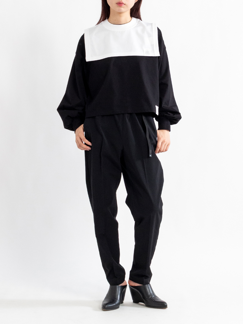 CROPPED OVERLAY TOP (6.5OZ)-クロップオーバーレイトップ-HYKE