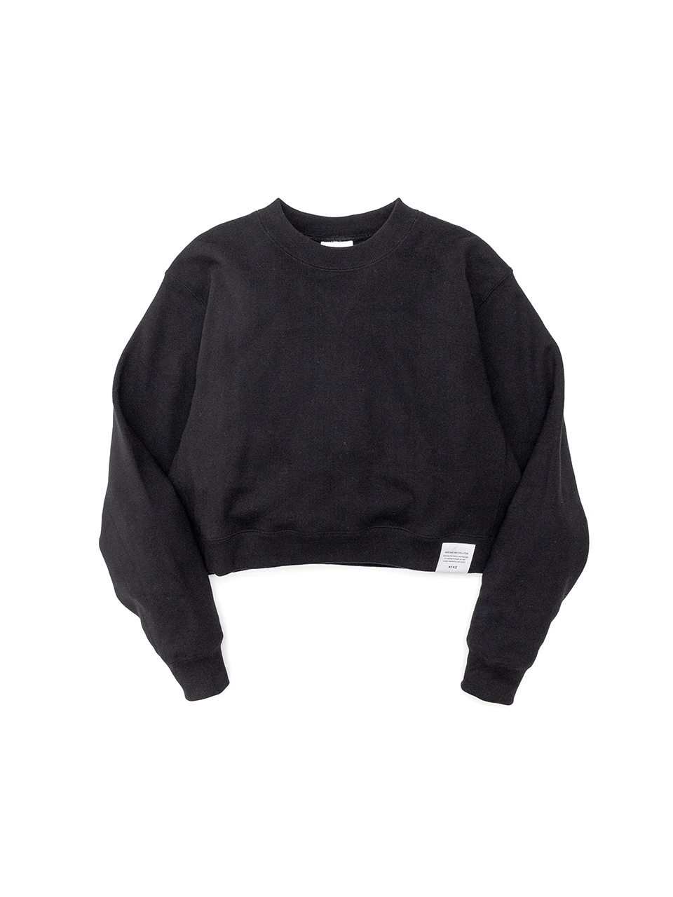 CROPPED SWEAT SHIRT-クロップドスウェットシャツ-HYKE（ハイク