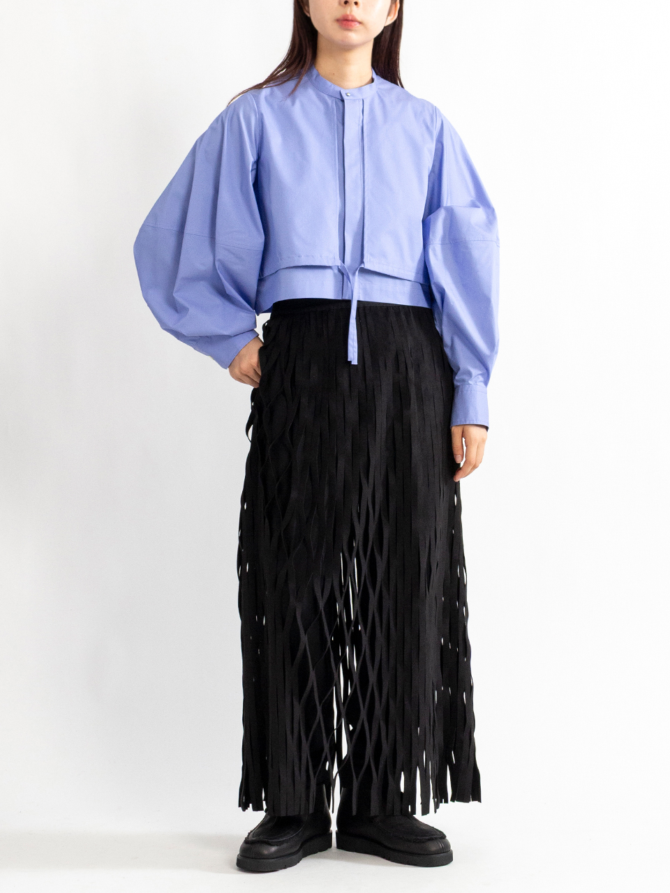 T/C BALLOON SLEEVE BLOUSE バルーンスリーブブラウス HYKE（ハイク