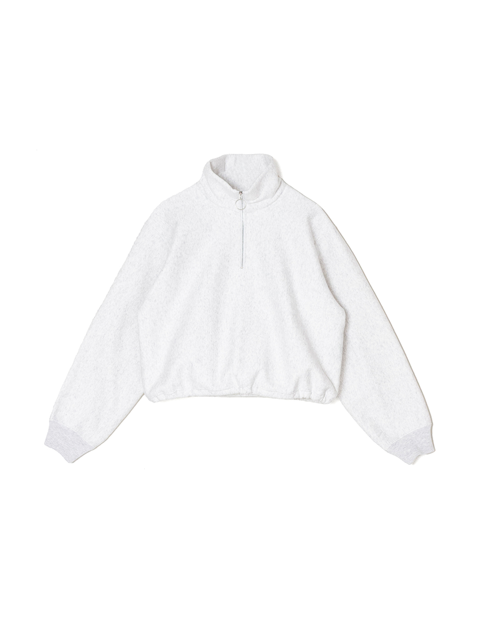 Athletic fleece half zip P/O short-アスレチックフリースハーフ