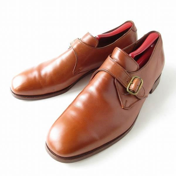 英国製 Polo ラルフローレン モンクストラップ シューズ 茶系 29.5cm