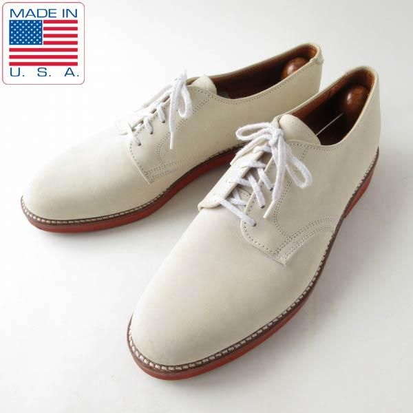 美品 80s-90s USA製 ウォークオーバー ホワイトバックス シューズ 幅狭