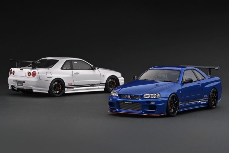 IG3641 1/18 TOP SECRET 34GT-R (BNR34) Blue Metallic - ig-model