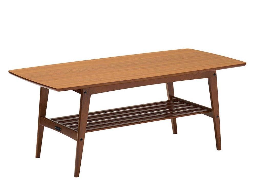 カリモク60 リビングテーブル大ウォールナット色 | Plain Table