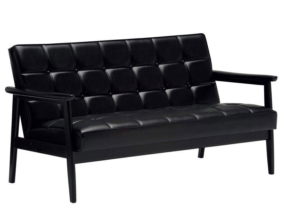 カリモク60 Kチェア2シーターブラックブラック | Plain Table