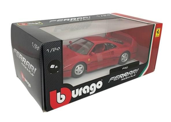 ブラーゴ 1/24スケール「フェラーリ/F40」（レッド）Race & Play
