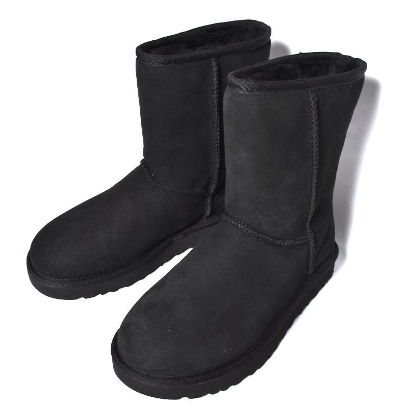 UGG WOMENS CLASSIC SHORT II BLACK アグ ムートンブーツ クラシック