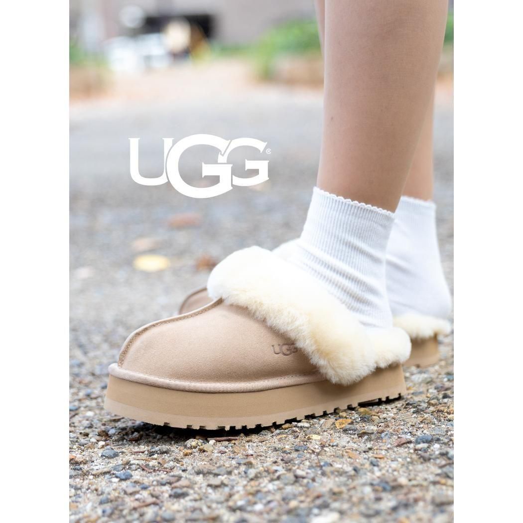 UGG W DISQUETTE SAND アグ ディスケット サンダル ( サンド ベージュ