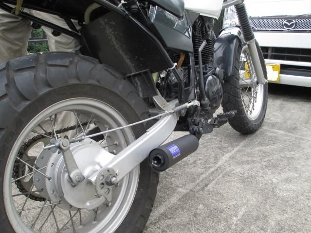 TW200 TW225 カスタム レトロステージ手曲げマフラー - nakazawa