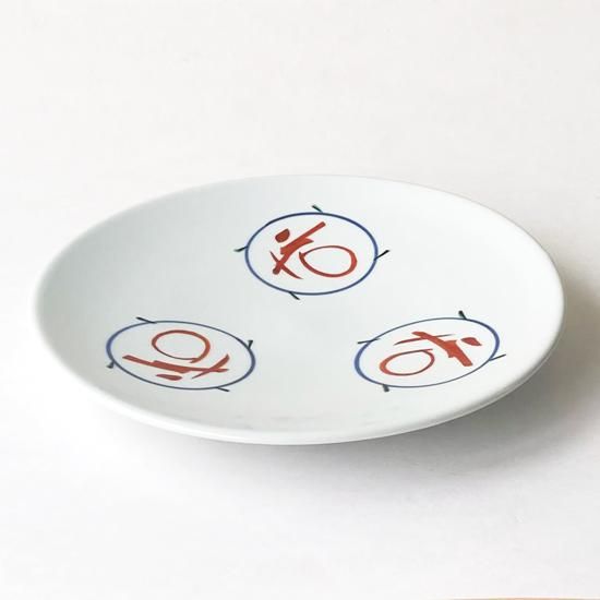 Vintage Japanese Folk Art: 色絵花宇8寸皿 / 富本憲吉 - Swimsuit