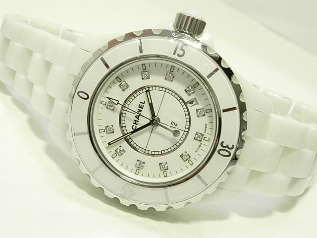 シャネル J12 レディ 白セラミック 12Pダイヤ - 腕時計専門店THE