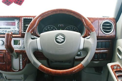 エブリィ DA64W ステアリング茶ウッド調 はろーすぺしゃる ハロ