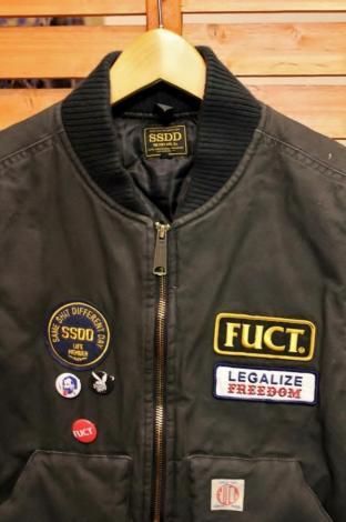 FUCT ファクト SSDD LINED UTILITY VEST ( ダックベスト ) 7521 GRAY