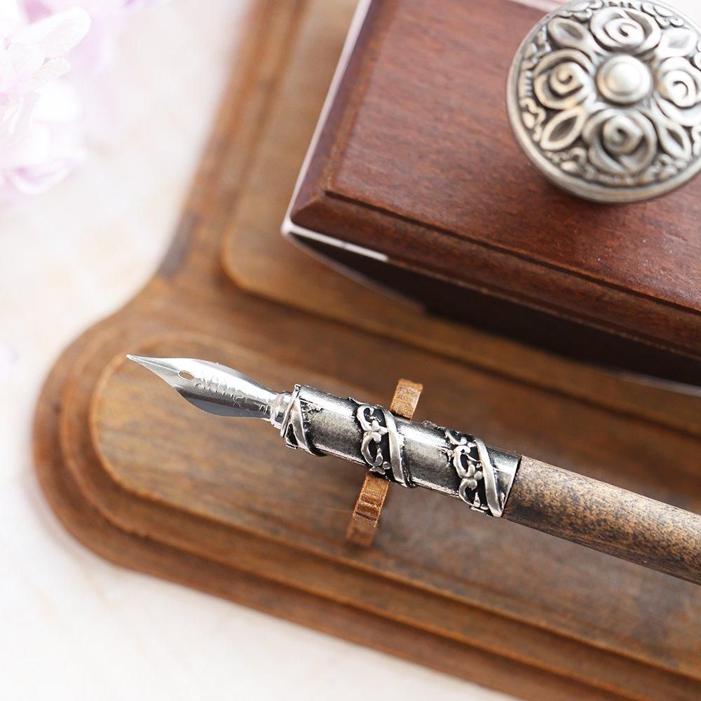 木製台座付き ライティングセット - 海福雑貨通販部