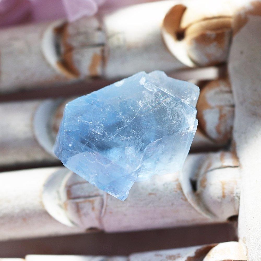 スペイン産水色フローライト - 海福雑貨通販部