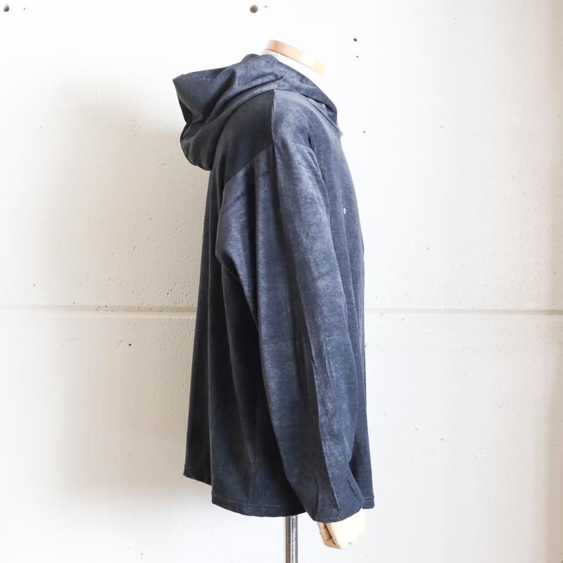 POST O'ALLS 【 ポストオーバーオールズ 】E-Z Hoodie LLC 2 Blue grey