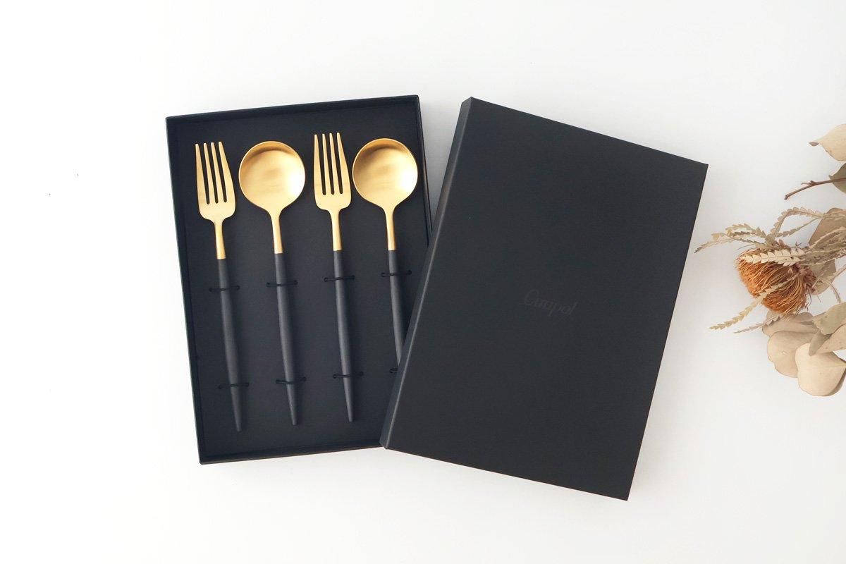 4点セット】【ペアセット】｜クチポール｜ブラックゴールド｜ゴア