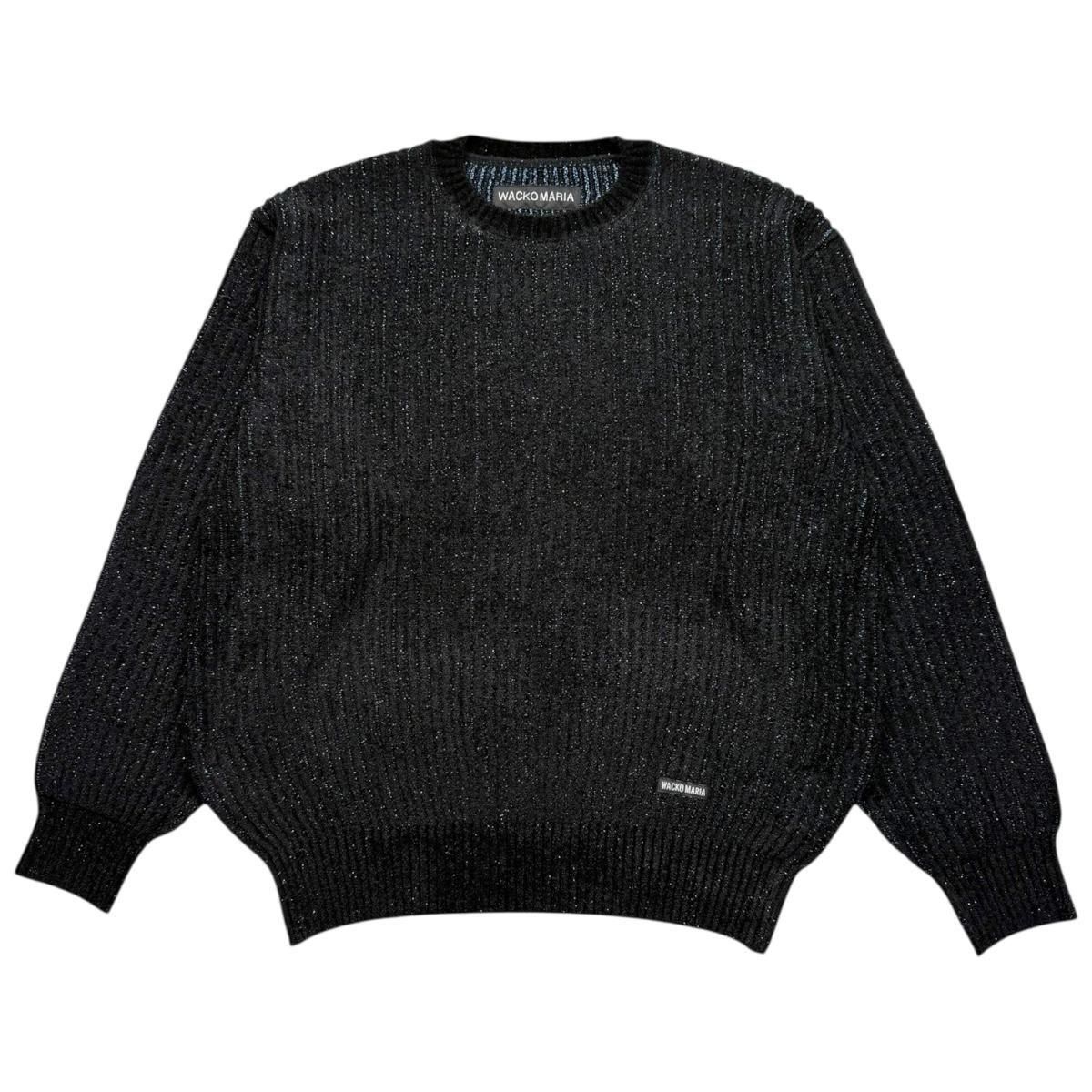 WACKO MARIA《ワコマリア》GLITTER CARDIGAN (BLACK-BLUE) | 正規取扱